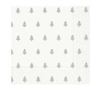 Paper + design servilletas de Navidad diseño de ' Trees silver' 60935