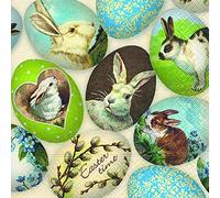 Paper + Design Servilletas de Pascua - diseño Conejo caras