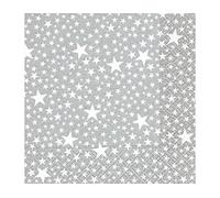 Paper + Design Servilletas Papel Starlets Silver 33x33cm. 20u. Invierno Blancos