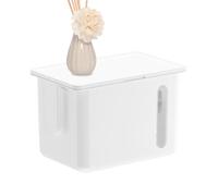 Paper Dispenser, Tissue Holder, 7.87x4.92x5.31in Wall Mount, No-Drill Installation, Waterproof Build for Kitchen Counter, Vanity Storage, Home Bathroom, RV Travel, Organizer Box, Space Saving