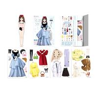 Paper Dress Up Dolls - Pretend Play Costume Cutout Dolls, Fashion Creativee Magnet Outfits, Interactive Educational Craft Activity, Role Play Learning Set | Children's Day Present for Boys Girls Kids
