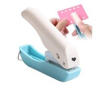 Paper Hole Puncher - Metal ABS 1.7x9.7x7cm 6mm Durable Craft Tool | Single Hole Punch Cutter, Decorative Shape Embossing Punch Tool | For Scrapbook Journaling Cardboard Crafts School Office Use