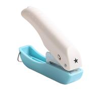 Paper Hole Puncher - Metal ABS 1.7x9.7x7cm 6mm Durable Craft Tool | Single Hole Punch Cutter, Decorative Shape Embossing Punch Tool | For Scrapbook Journaling Cardboard Crafts School Office Use