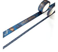 Paper House Productions Harry Potter - Juego de 2 rollos de cinta adhesiva Washi para álbumes de recortes y manualidades, diseño de Chibi Ex Patronum