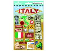 Paper House Productions Viajes Italia Paquete de 3 pegatinas 2D