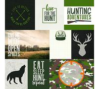Paper House The Great Outdoors Hunting Double-Sided Cardstock 12"X12"-Hunting Tags