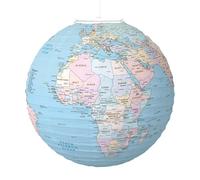 Paper Lantern Party Decorations,Geographic Education Lantern For Kids - Travel Theme Party World Map Globe Ornament Classroom Ceiling Decor