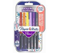 PAPER MATE Papermate 95239 Blíster 6 rotuladores Flair Nylon Multicolor, Metallic