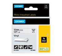 Paper Mate Dymo XTL - Etiqueta de Vinilo Multiusos, Color Negro sobre Amarillo 5