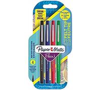 Paper Mate Flair Original - Juego de rotuladores de punta sintética (4 unidades)