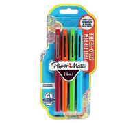 Paper Mate Flair - Bolígrafos de punta de fieltro, divertidos. 4 unidades.