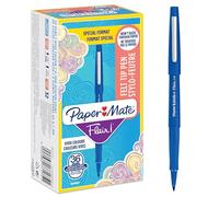 Paper Mate Flair rotuladores de punta mediana (0,7 mm) de fieltro, azul, 36 unidades