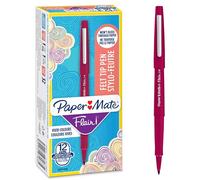 Paper Mate Flair rotuladores de punta de fieltro | punta mediana (0.7 mm) | verde | caja de 12