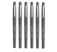 Paper Mate Flair - Rotuladores de punta media (6 unidades), color gris