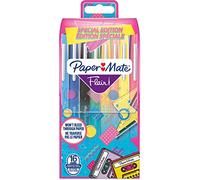 Paper Mate Flair rotuladores | punta mediana (0,7 mm) | colores Retro surtidos | paquete de 16