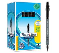 Paper Mate Flexgrip Ultra bolígrafo retráctil | punta mediana (1,0 mm) | negro | caja de 36