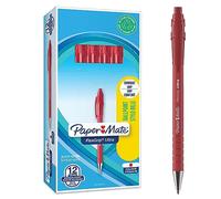 Paper Mate Flexgrip Ultra bolígrafo retráctilpunta mediana (1,0 mm) rojocaja de 12