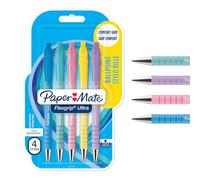Paper Mate Flexgrip Ultra bolígrafos pastel retráctil | punta mediana (1,0 mm) | tinta negra | paquete de 5