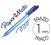 Paper Mate Inkjoy 100 Bolígrafo retráctil punta mediana azul