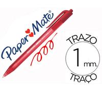 Paper Mate Inkjoy 100 Bolígrafo Retráctil Rojo Punta Media