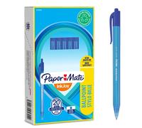 Inkjoy 100RT Medio Punta Retráctil Bolígrafos, Azul 20 Paquete - S0957040