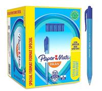 Paper Mate InkJoy 100RT Bolígrafo retráctil | punta media (1,0 mm) | azul | paquete de 100