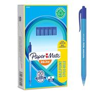 Paper Mate InkJoy 100RT Bolígrafo retráctil | punta media (1,0 mm) | azul | paquete de 20