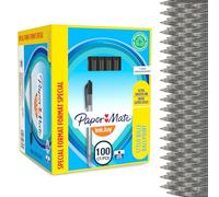 Paper Mate InkJoy 100RT Bolígrafo retráctil | punta media (1,0 mm) | negro | paquete de 100