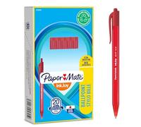Paper Mate Bolígrafos retráctiles InkJoy 100RT Punta mediana (1,0 mm) Rojo Pack de 20 unidades
