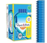 Paper Mate InkJoy 100ST Bolígrafo con capuchón | punta mediana (1,0 mm) | azul | caja de 50