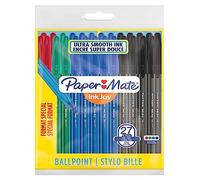Paper Mate InkJoy 100ST - Bolígrafos envolventes, punta fina de 0.7 mm, paquete de 27, colores surtidos estándares