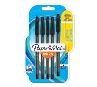 Paper Mate InkJoy 100ST bolígrafos | punta fina (0,7 mm)| tinta negra | paquete de 5