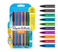 Paper-Mate bolígrafos InkJoy 100 punta mediana 1,0 mm colores surtidos paquete de 10