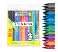Paper Mate InkJoy 100ST bolígrafos, punta mediana (1,0 mm), colores fantasía surtidos, paquete de 27