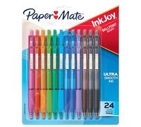 Paper Mate InkJoy 300RT - Bolígrafos retráctiles, punta media (1,0 mm), colores surtidos, 24 unidades
