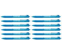 Paper Mate Inkjoy 300RT - Punta media (1,0 mm, 12 unidades), color turquesa