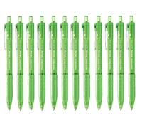 Paper Mate Inkjoy 300RT - Punta media (1,0 mm, 12 unidades), color verde lima