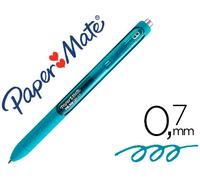 Paper Mate Inkjoy Retractable Gel Pen Trace 0.7 mm Azul Verde