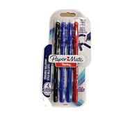 PAPER MATE Kulli REPLAY - Blíster de 4 unidades, color azul, negro/rojo, M 1,0 mm