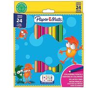 PAPER MATE lápices de colores para niños, Lápices de colores pretallados, Surtido de colores, 24 lápices
