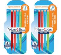 Paper Mate Non-Stop portaminas0,7 mmHB del n.º 2cuerpo disponible en colores fluorescentes surtidospaquete de 8