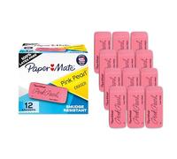 Paper Mate Pink Pearl - Gomas de borrar (tamaño grande, 12 unidades)