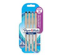 Paper Mate Replay bolígrafo borrable, punta media de 1,0 mm, colores surtidos, paquete de 4