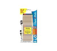 Paper Mate Replay - Bolígrafo borrable, tamaño medio, 8 + 2 unidades