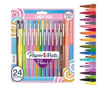 Paper Mate Rotuladores Flair Candy POP, punta mediana, colores surtidos, paquete de 24