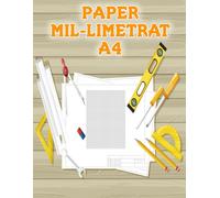 Paper Mil-limetrat A4: Llibreta de 100 Fulles Gran | Quadern de Dibuix Tècnic, Educació Primària, Secundària, Representacions Gràfiques de Funcions ... de Costura | Bloc de Paper Quadriculat