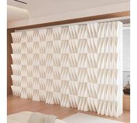 Paper Partition,Paper Room Divider,Folding Paper Room Divider,Paper Folding Retractable Room Divider,Portable Folding Paper Partition,Paper Room Divider Panel,Half Wall R,One Color-177.1X16.9X62.9In
