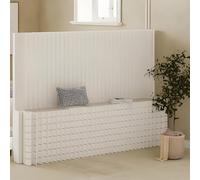 Paper Partition,Portable Folding Paper Partition,Paper Room Divider,Paper Retractable Room Divider,Folding Paper Room Divider,Paper Room Divider Panel,Paper Wall Divider,One Color-157.4X16.9X62.9In