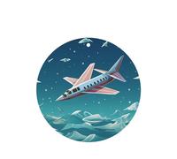 Paper Plane - Ambientadores para coche, 6 unidades, divertidos ambientadores colgantes para coche, lindos y duraderos con aroma a espejo, adornos de decoración para regalo, accesorios de decoración