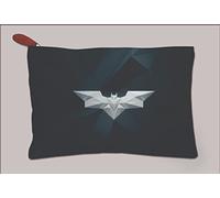 Paper Plane Design Bolsa de lona multiusos para viajes, cosméticos, oficina, artículos de papelería, dispositivos, dinero, bolso. Diseño 44, logotipo de Batman, S, paquete de 1, Batman Logo-2, S, 1